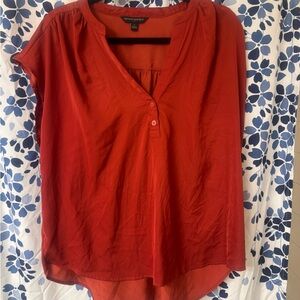 Banana Republic silk Sleeveless Red Top